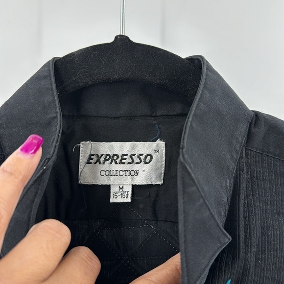 Vintage Expresso Collection tuxedo shirt western native indigenous southwestern - Picture 3 of 10